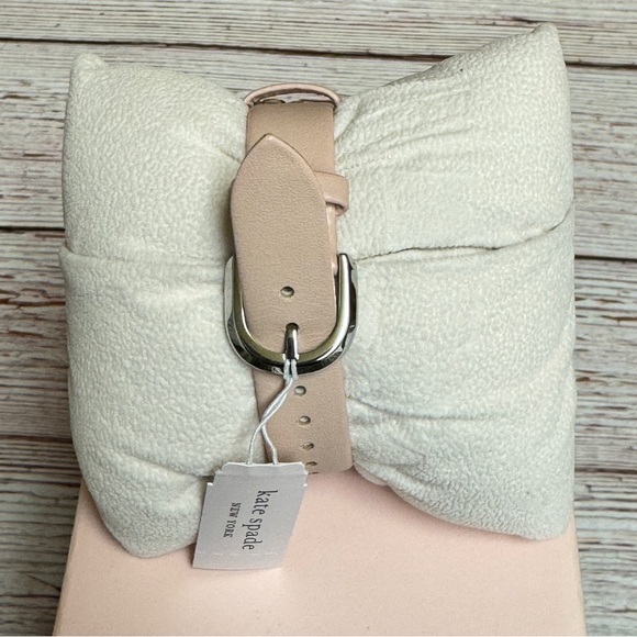 Kate Spade New York KSW1513 Metro White Dial Pink Leather Strap Women's … - Picture 4 of 6